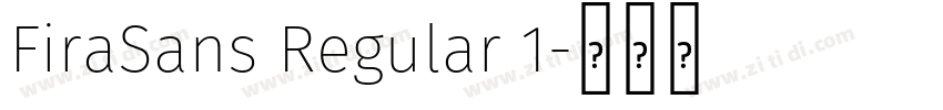 FiraSans Regular 1字体转换